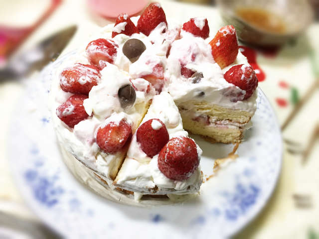 いちごのケーキ